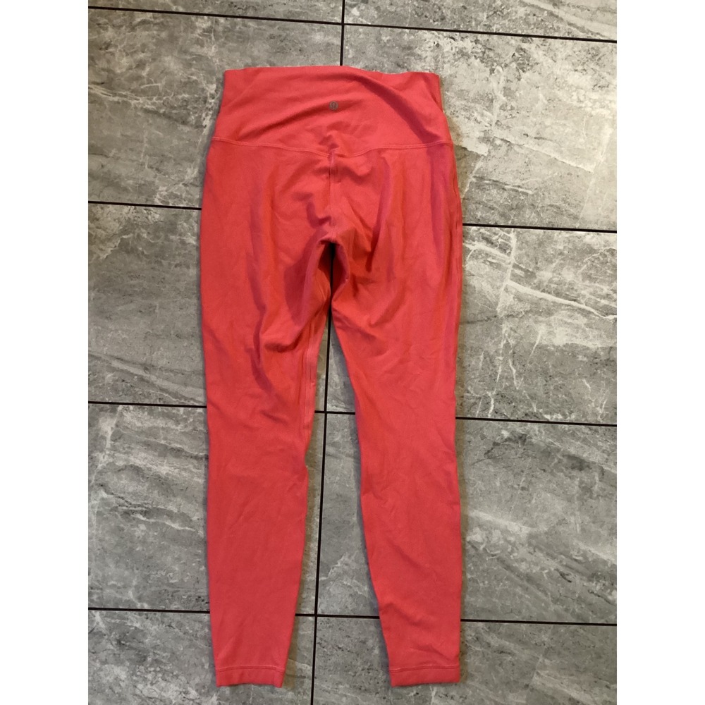 Lululemon Wunder Under High-Rise Leggings Size 8 Coral Pink LW5CTTS
